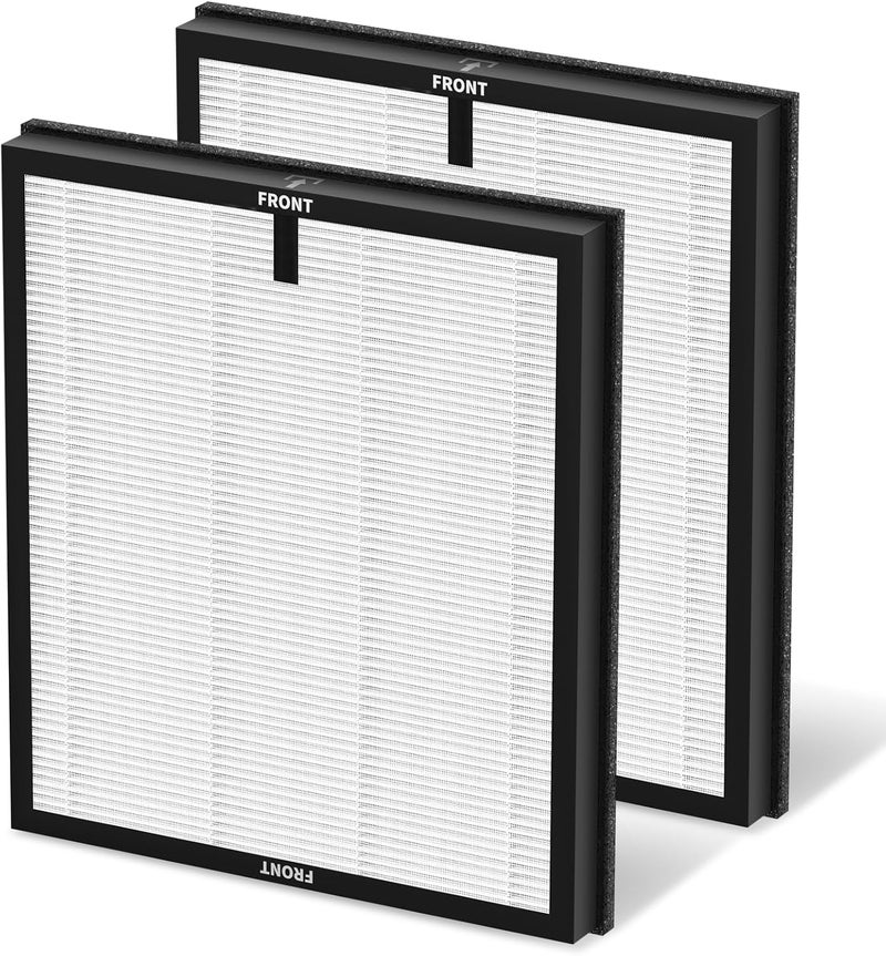 Sinnya 2 Pack HAP-603/HAP-603WF Replacement Filter Fit for ECOSELF Air Purifier Filter Replacement for ECOSELF HAP603 / HAP603WF Air Purifier, for Home Large Room with Smart Mode, # RFHAP603 White - Image 1